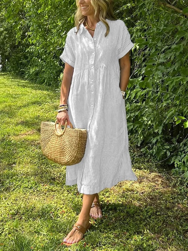 Charleigh | Elegant Striped Dress