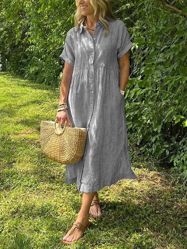 Charleigh | Elegant Striped Dress