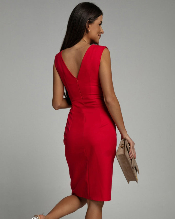 Iyanna | Dress with V-Neck and Slit