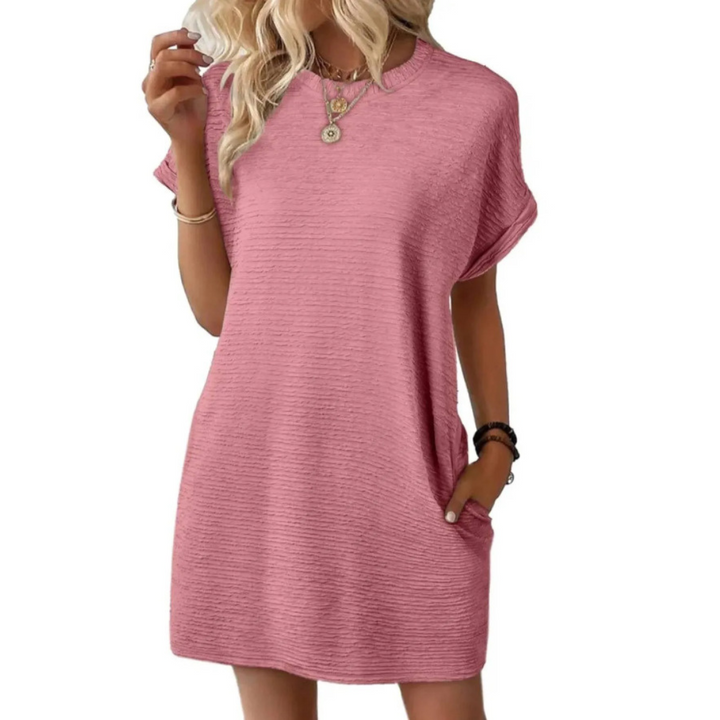 Tiffany | Minimalist Round Neck Summer Dress