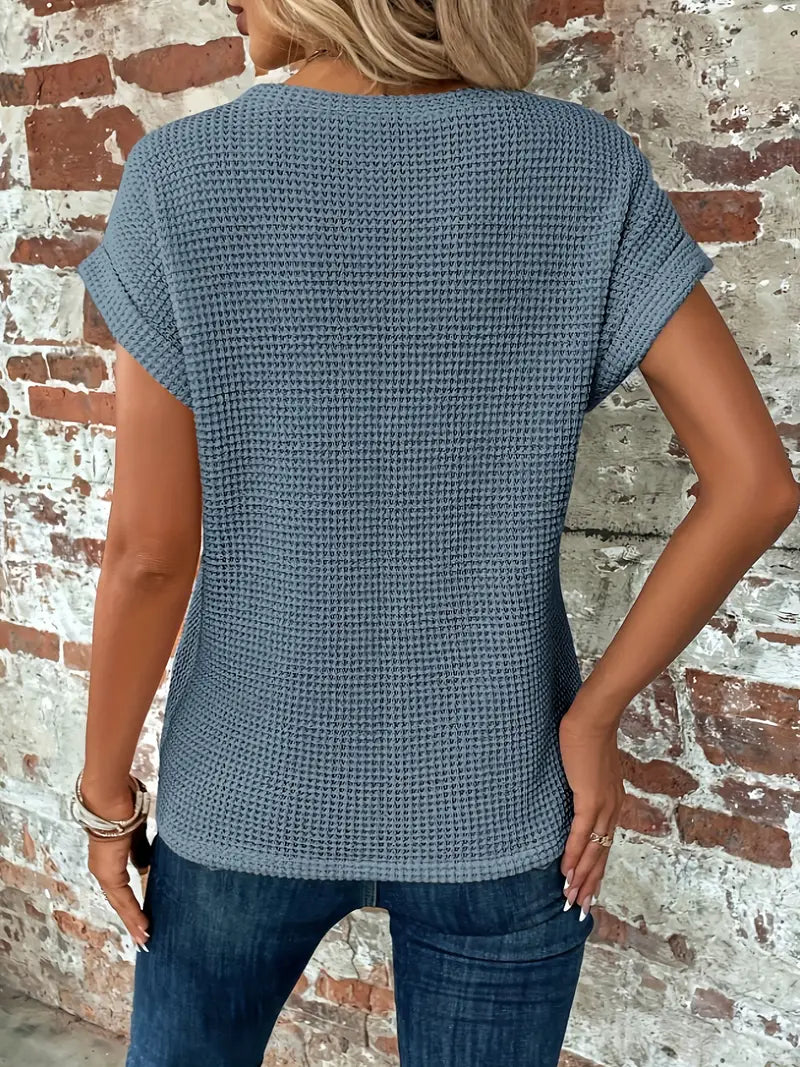 Roselind – Structured Short Sleeve Blouse