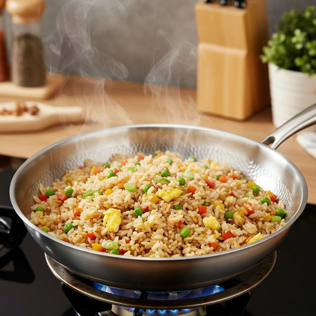 Stoneford Titanium Wok & Deep Pan Bundle