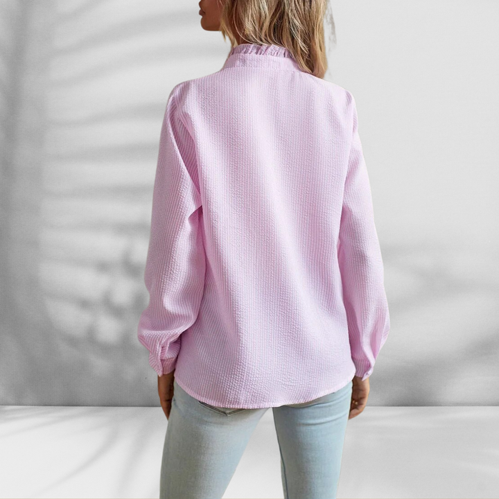 Light Blouse with Ruffle Detail