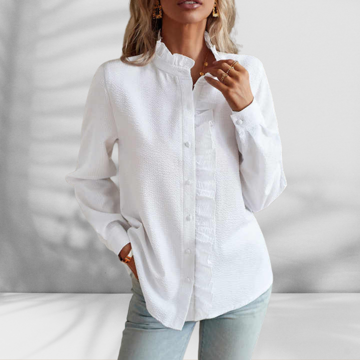 Light Blouse with Ruffle Detail