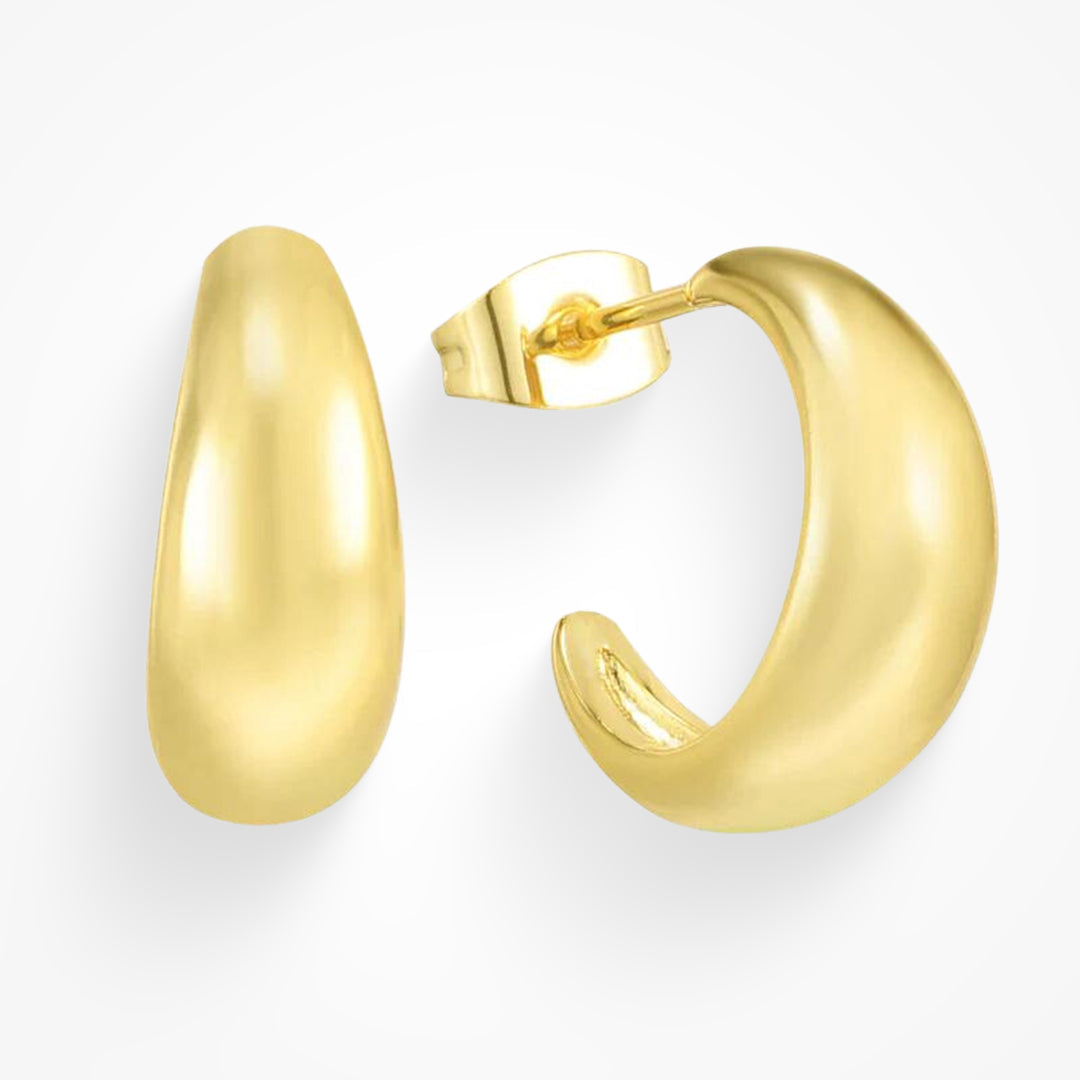 Round Hoop Earrings