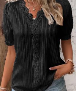 Elin – Playful Lace Blouse