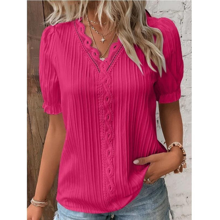 Elin – Playful Lace Blouse