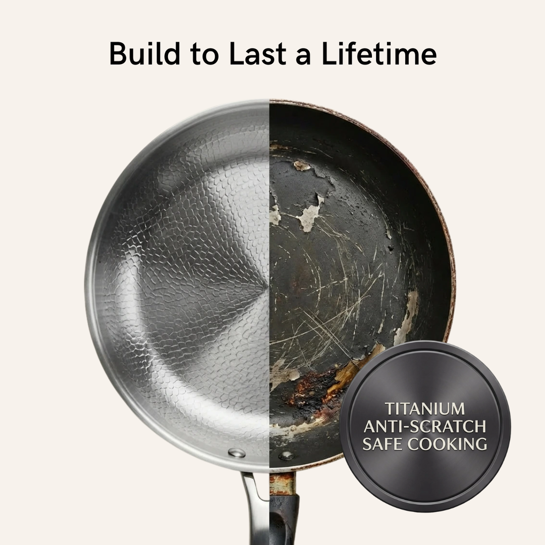 Stoneford Titanium Hammered Pan + Lid