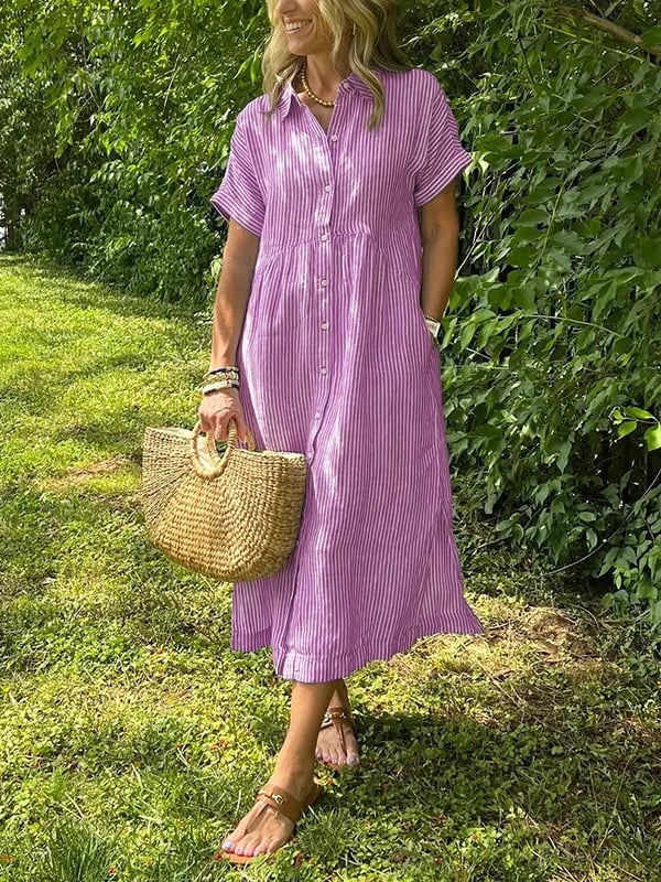 Charleigh | Elegant Striped Dress