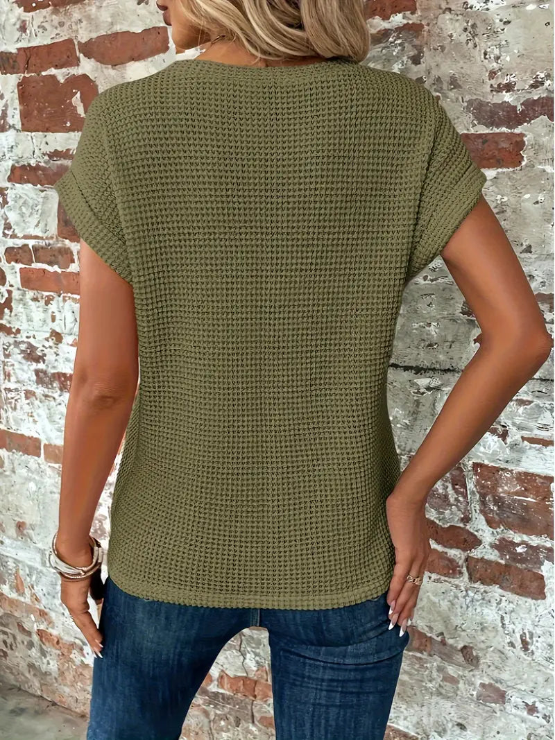 Roselind – Structured Short Sleeve Blouse