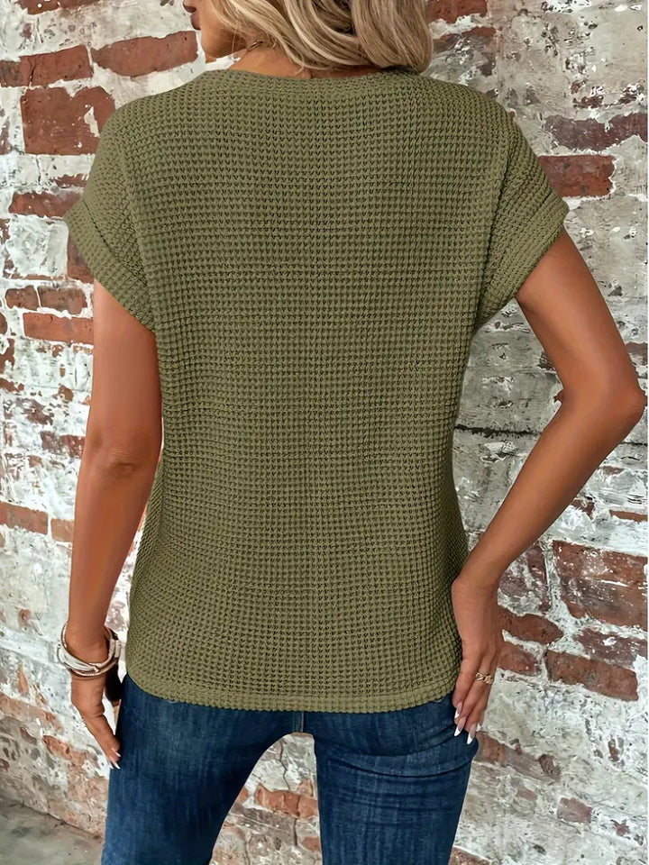 Roselind – Structured Short Sleeve Blouse